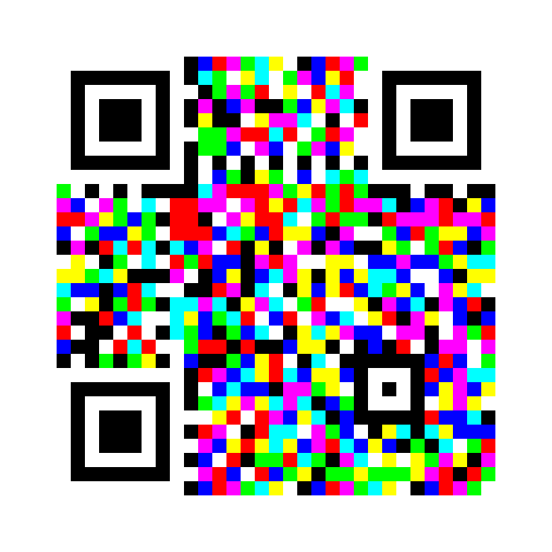 HCC2D8 symbol, Color Palette Model 2 (Print)