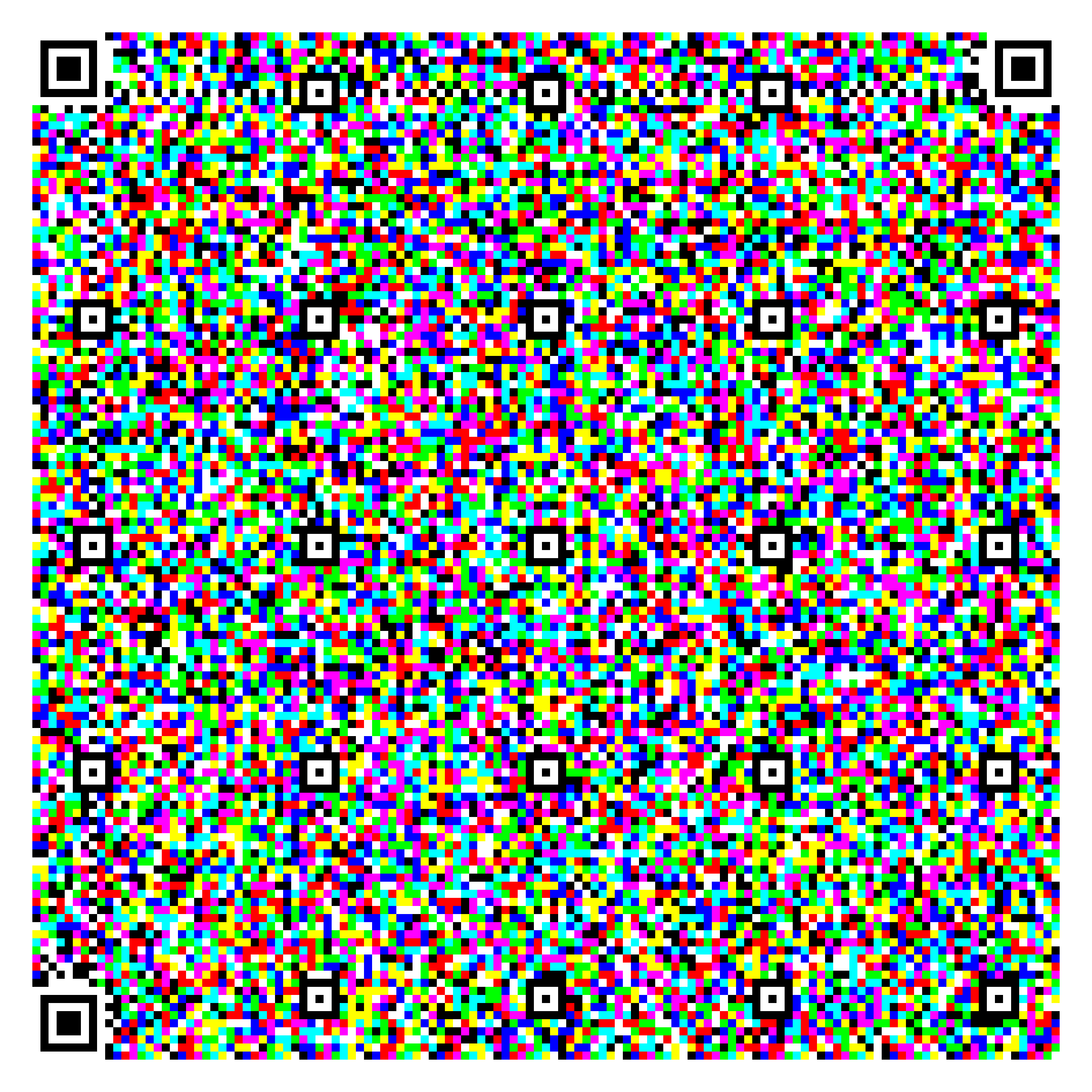 HCC2D8 symbol encoding Tintern Abbey, Color Palette Model 2 (Print)